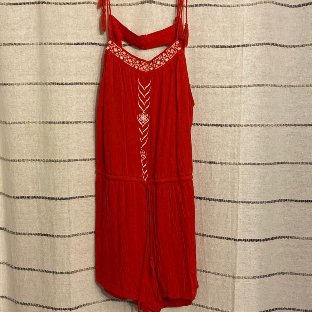 red romper